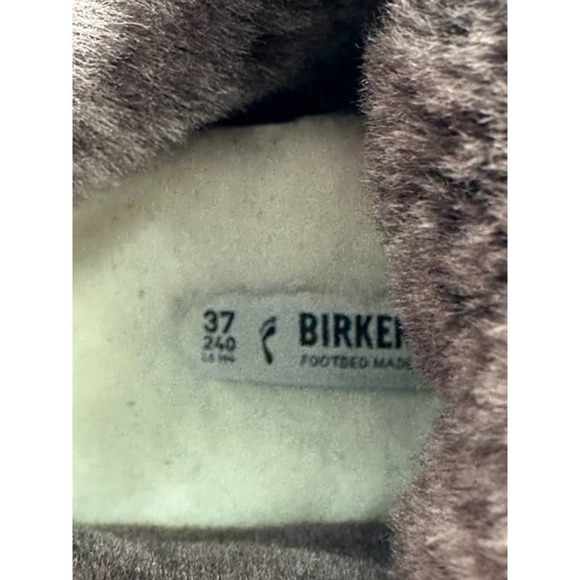 BIRKENSTOCK Bakki Ankle Boots Espresso Brown Suede Shearling Women Sz US 7 EU 37 - Picture 16 of 16